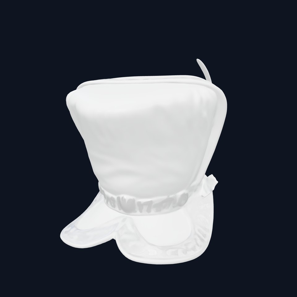 Ornate Regal Hat Model Pack with Golden Embroidery and Feathers